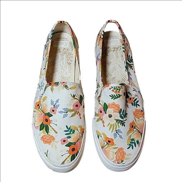 Keds Shoes - KedsxRifle Paper Co Double Decker Meadow Floral Slip-On Shoes Women Size 10W EUC